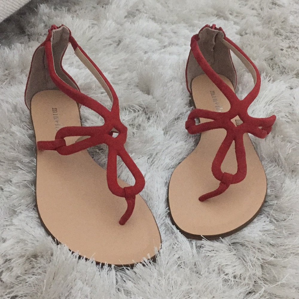Red sandals